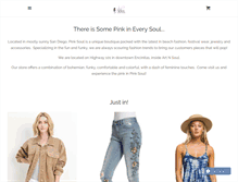 Tablet Screenshot of pinksoulboutique.com
